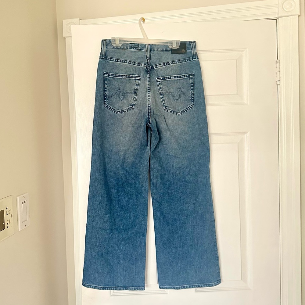AG Adriano Goldschmied Etta High Wasted Wide Leg Crop Jeans - Picture 2 of 9